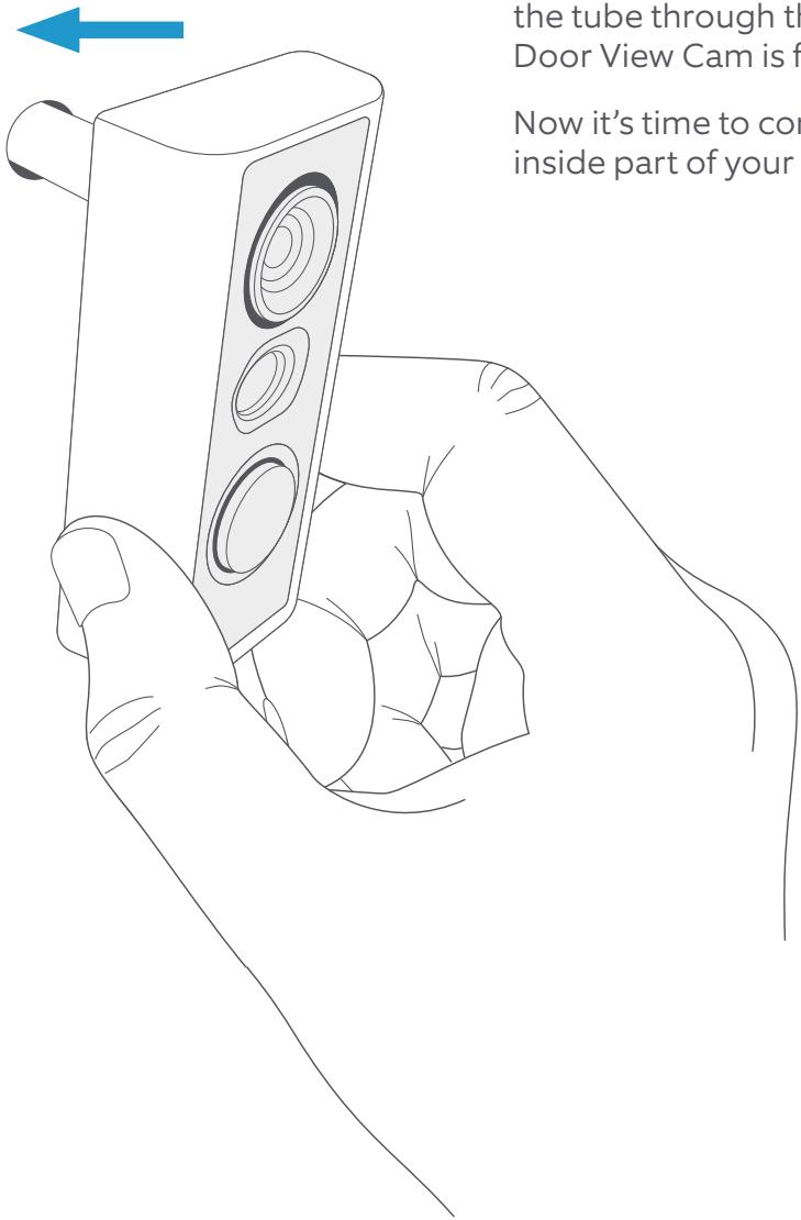 RING DOOR VIEW - Place the outdoor assembly. - 1