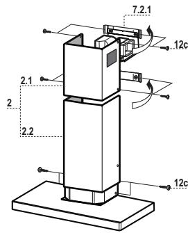 AIRLUX AHWE87BK - Cheminée inférieure - 1