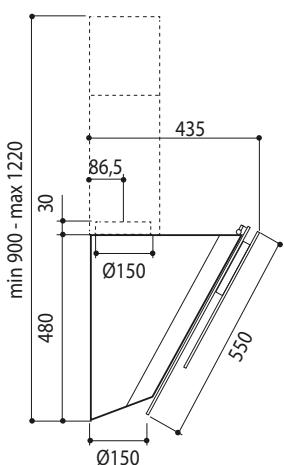 AIRLUX AHWE87BK - Dimensions - 4