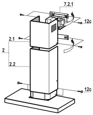 AIRLUX AHWE87BK - Lower exhaust flue - 1