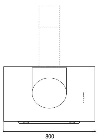 AIRLUX AHWE87BK - Dimensions - 3