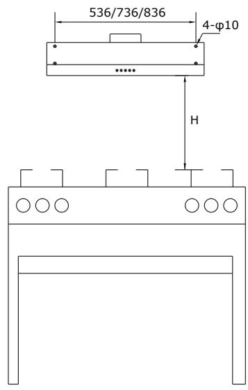 AIRLUX AHC65BK - A)Fixation au mur - 3