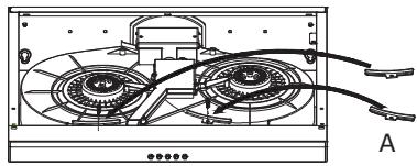 AIRLUX AHC65BK - En fonction du type d'installation choisi, il sera nécessaire ou non de changer la ou les lamelle(s) d'évacuation d'air. - 5
