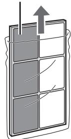 SHARP UA-HG50E-L - Wyjmij filtry z plastikowej torebki. - 2