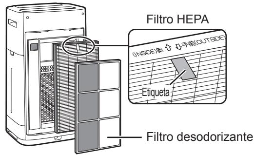 SHARP UA-HG50E-L - Instale os filtros pela ordem correta, como indicado. - 1