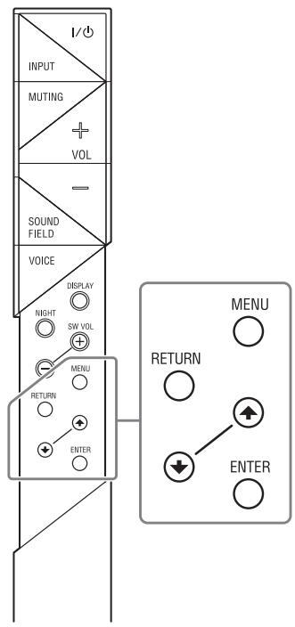 SONY HT-ST5000 - Adjusting the settings - 1
