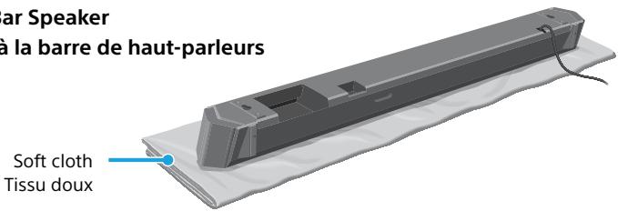 SONY HT-ST5000 - When connecting cables to the Bar Speaker   Lors du raccordement de câbles à la barre de haut-parleurs - 1