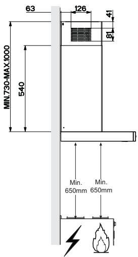 AIRLUX AHB1280IX - Dimensions - 2