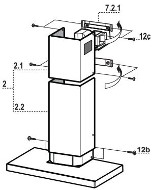 AIRLUX AHB1280IX - Lower exhaust flue - 1