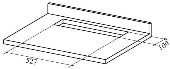 AIRLUX AHV659BK - Perçage du plan de support - 1