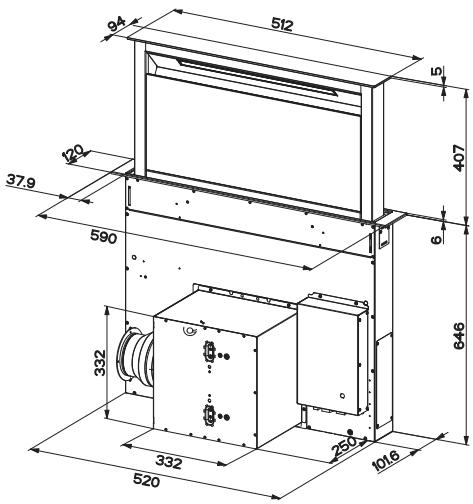 AIRLUX AHV659BK - Introduction/retrait de l'appareil Danger de blessures ! - 3