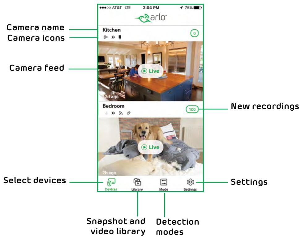 ARLO PRO VMS4530 - View the Devices Page - 1
