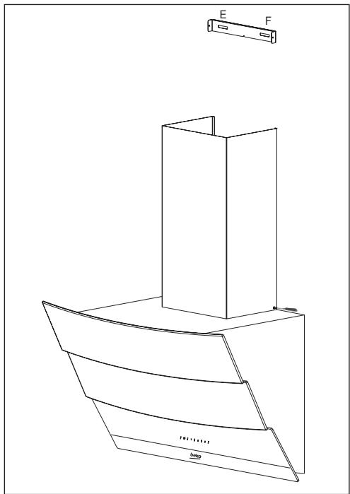 BEKO HCA62541W - YcTaHOBKa BbITJXHOI Tpy6bl - 1
