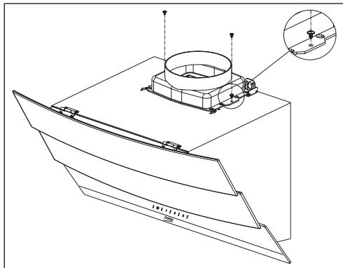 BEKO HCA62541W - Dunstabzugshaube an der Wand installieren - 3