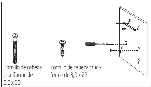 BEKO HCA62541W - Instalación de los tornillos del colgador - 1