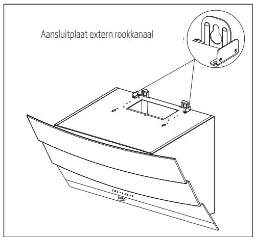 BEKO HCA62541W - Installatie van de afzuigkap gegen de wand - 3