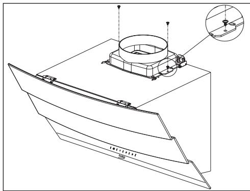BEKO HCA62541W - Instalarea hotei pe perete - 2
