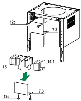 FRANKE FDF9156IXS - Connessione Uscita aria Versione Aspirante - 2