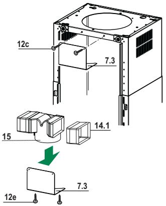 FRANKE FDF9156IXS - Air outlet - Recirculation Version - 1