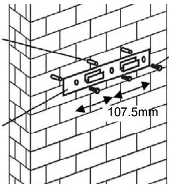 CANDY CMB955X - INSTALAÇÃO (ventilação para o exterior - fixação na parede) - 4