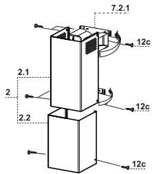 FABER COCKTAIL - Conduit d'évacuation inférieur - 2