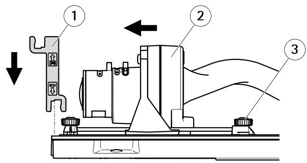 AXIS P1367-E - IK10に準拠するたのレンズ配置方法 - 1