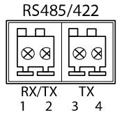 AXIS P1367-E - RS485-/RS422-Anschluss - 1