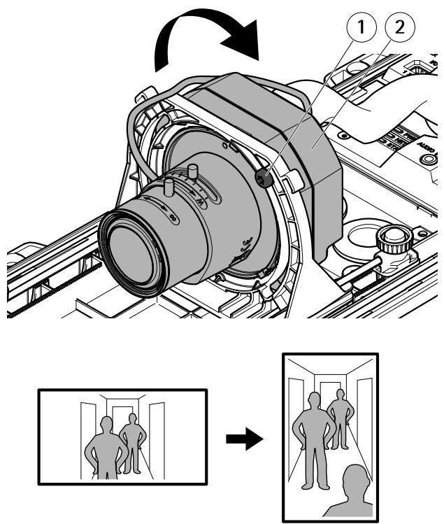 AXIS P1367-E - Einrichten des Corridor Formats - 1