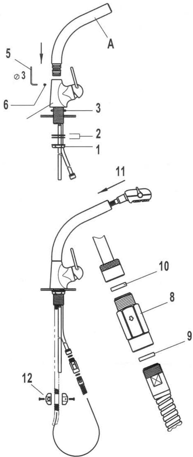 FRANKE ARCH FAR - Installation for model with spray - 1