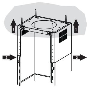 FRANKE FNE905XS - FORATURA SOFFITTO/MENSOLA - 2