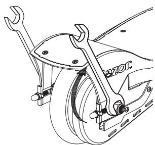 RAZOR E100 GLOW - Adjusting the Chain - 3