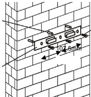 CANDY CVMA70N - INSTALAÇÃO (ventilação para o exterior - fixação na parede) - 4