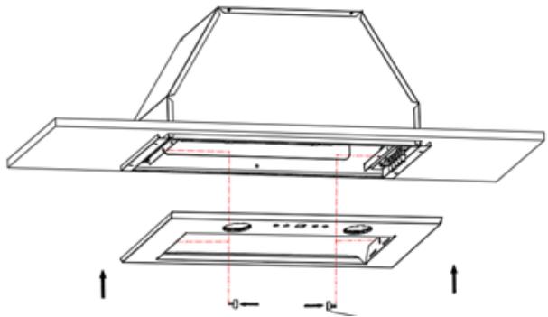 AIRLUX AHF571WH - Installation dans le meuble haut - 4