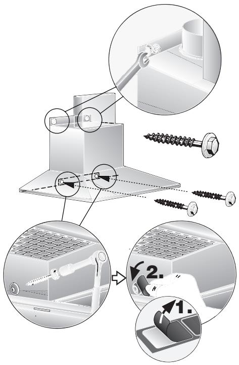 BOSCH DWW096651 - Length of the connecting cable: 1.30m If it is necessary to wire the extractor hood directly into the mains: - 4