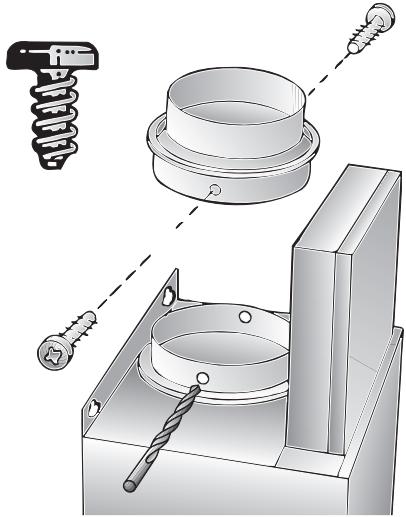BOSCH DWW096651 - Connecting a 120mm exhaust-air pipe: - 1