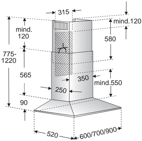 BOSCH DWW096651 - Connecting a 120mm exhaust-air pipe: - 2