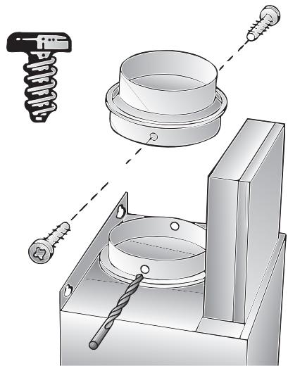 BOSCH DWW096651 - Anschluss Abluftrohr 120mm - 1