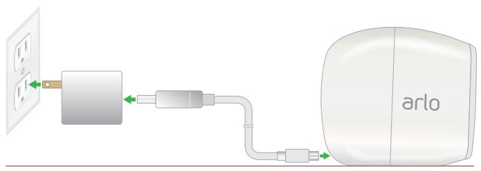 ARLO PRO 2 VMS4430P - To plug in the Arlo Pro 2 camera: - 1