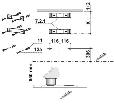 FRANKE FLI625 - Duvarin delinmesi ve takozlarin sabitlenmesi - 1