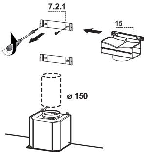 FRANKE FLI625 - AIR OUTLET - RECIRCULATION VERSION - 1