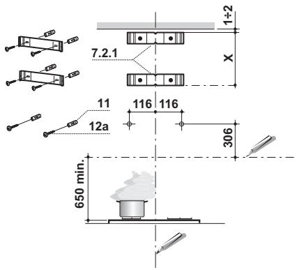 FRANKE FLI625 - Perçage Paroi et Fixation Brides - 1