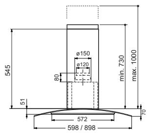 FRANKE FGC625XS - Dimensions - 1