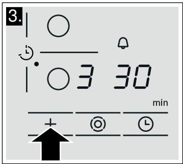 BOSCH PKE611B17E - PKE611BB8E - Tijdsduur instellen - 2