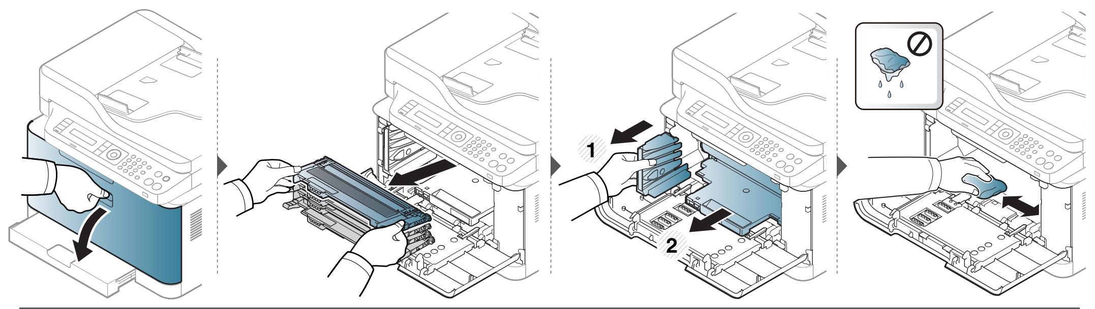 SAMSUNG XPRESS C483W - Nettoyage de l'intérieur - 3