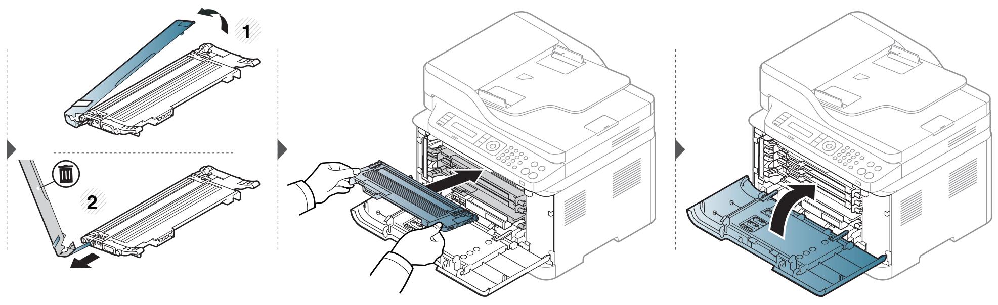 SAMSUNG XPRESS C483W - Remplacement de la cartouche de toner - 4
