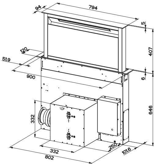 AIRLUX AHV972BK - Salita/discesa dell'apparecchio Pericolo di lesioni! - 3