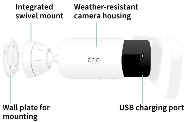 ARLO PRO 3 FLOODLIGHT CAMERA  -  PRO3 FLOODLIGHT FB1001B - Side view - 1