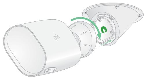 ARLO PRO 3 FLOODLIGHT CAMERA  -  PRO3 FLOODLIGHT FB1001B - WARNING: Mount your camera onto a flat, supportive surface. - 2