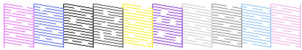 EPSON SC-P700 - Vérification des buses avec le panneau de commande - 2