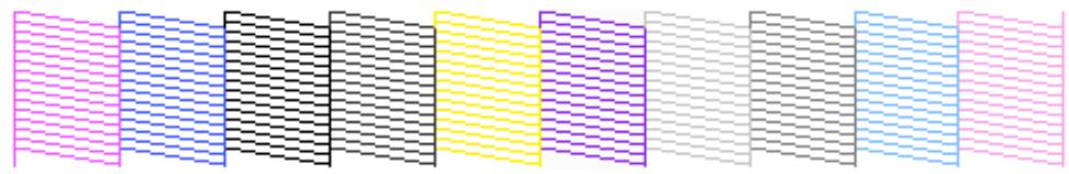 EPSON SC-P700 - Vérification des buses avec le panneau de commande - 1